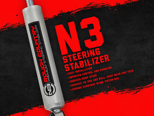 Rough Country N3 Steering Stabilizer | Ford Bronco/F-100/F-150 4WD (1970-1979)