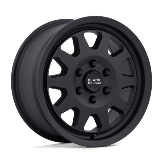 Black Rhino Hard Alloys 17X8 STADIUM 6X130 45MM MATTE BLACK RF