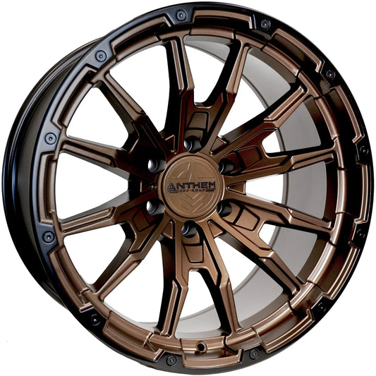 ANTHEM OFFROAD TALON 20X10 6X135 -24 87.1 MATTE BRONZE W/ SATIN BLACK LIP