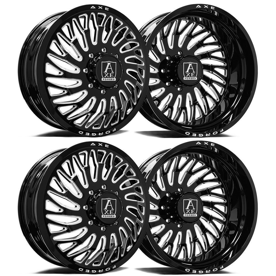 Axe AF10 Dually Custom Wheel Gloss Black Milled