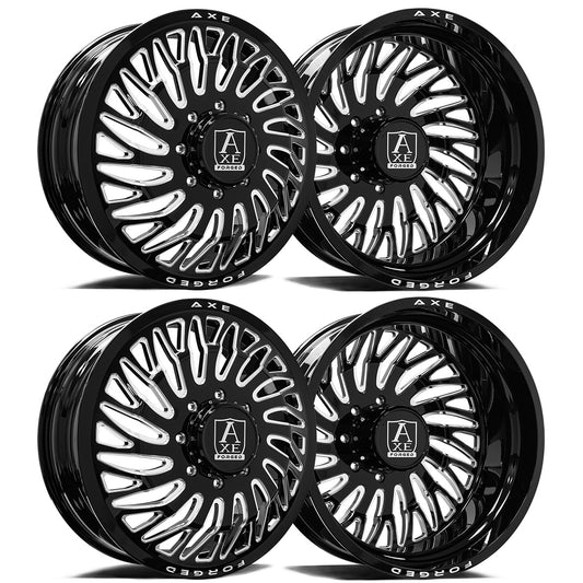 Axe AF10 Dually Custom Wheel Gloss Black Milled