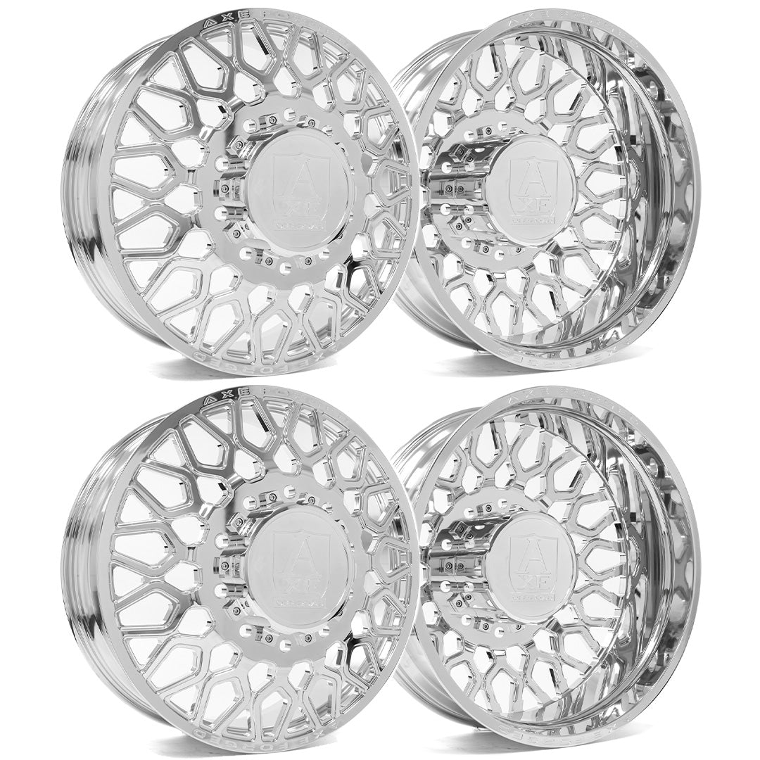 Axe AF15 Dually Custom Wheel Fully Polished