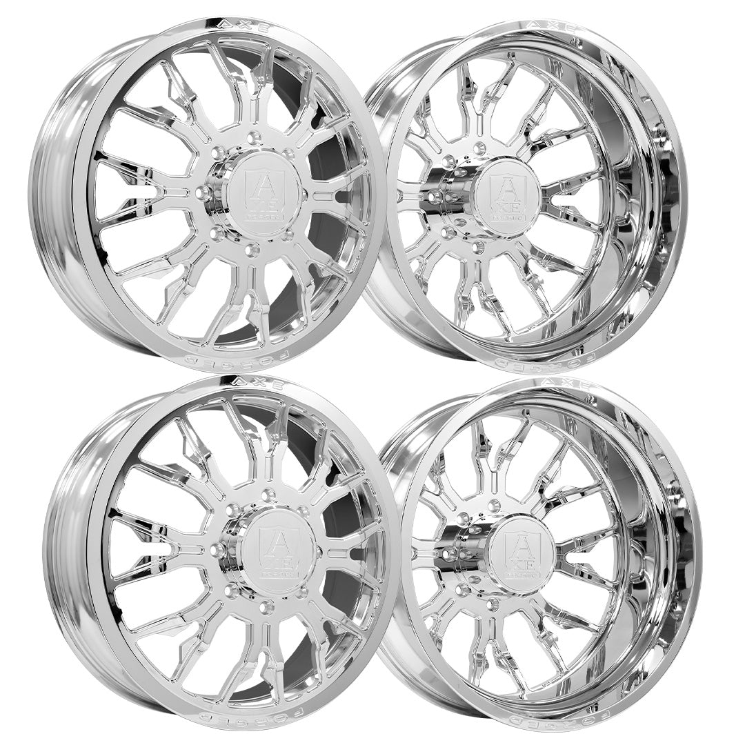 Axe AF6 Dually Custom Wheel Fully Polished