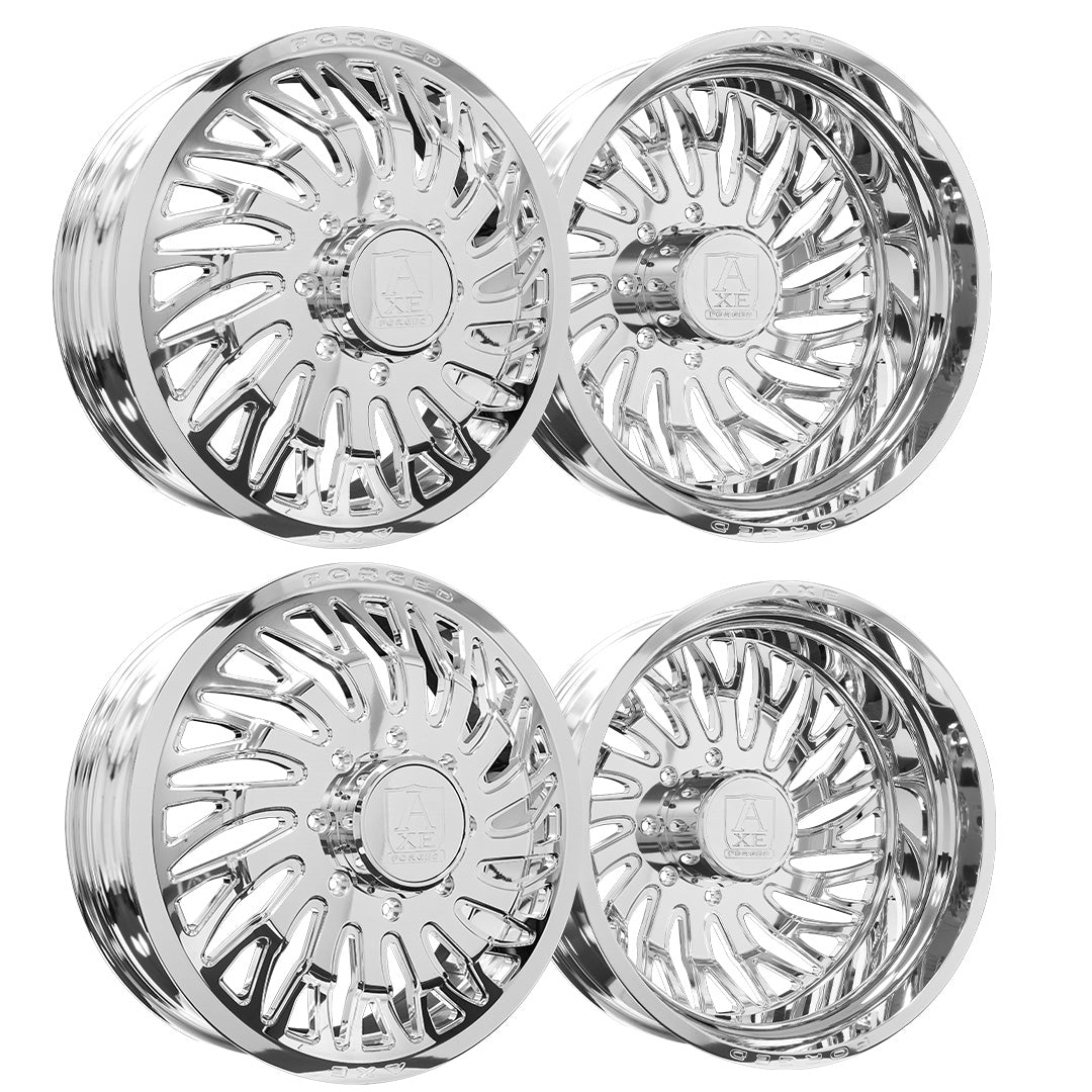 Axe AF10 Dually Custom Wheel Fully Polished