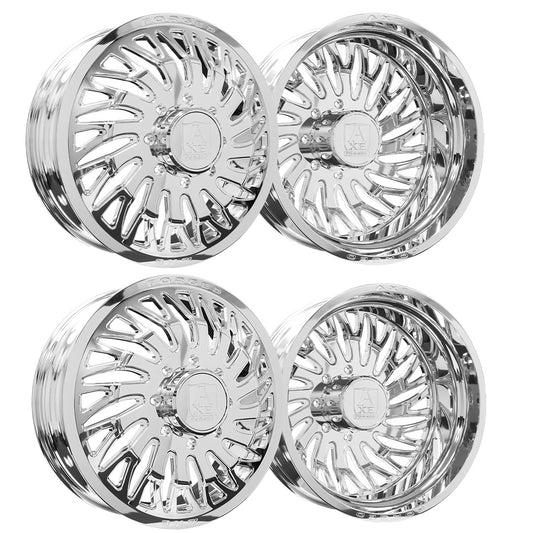 Axe AF10 Dually Custom Wheel Fully Polished