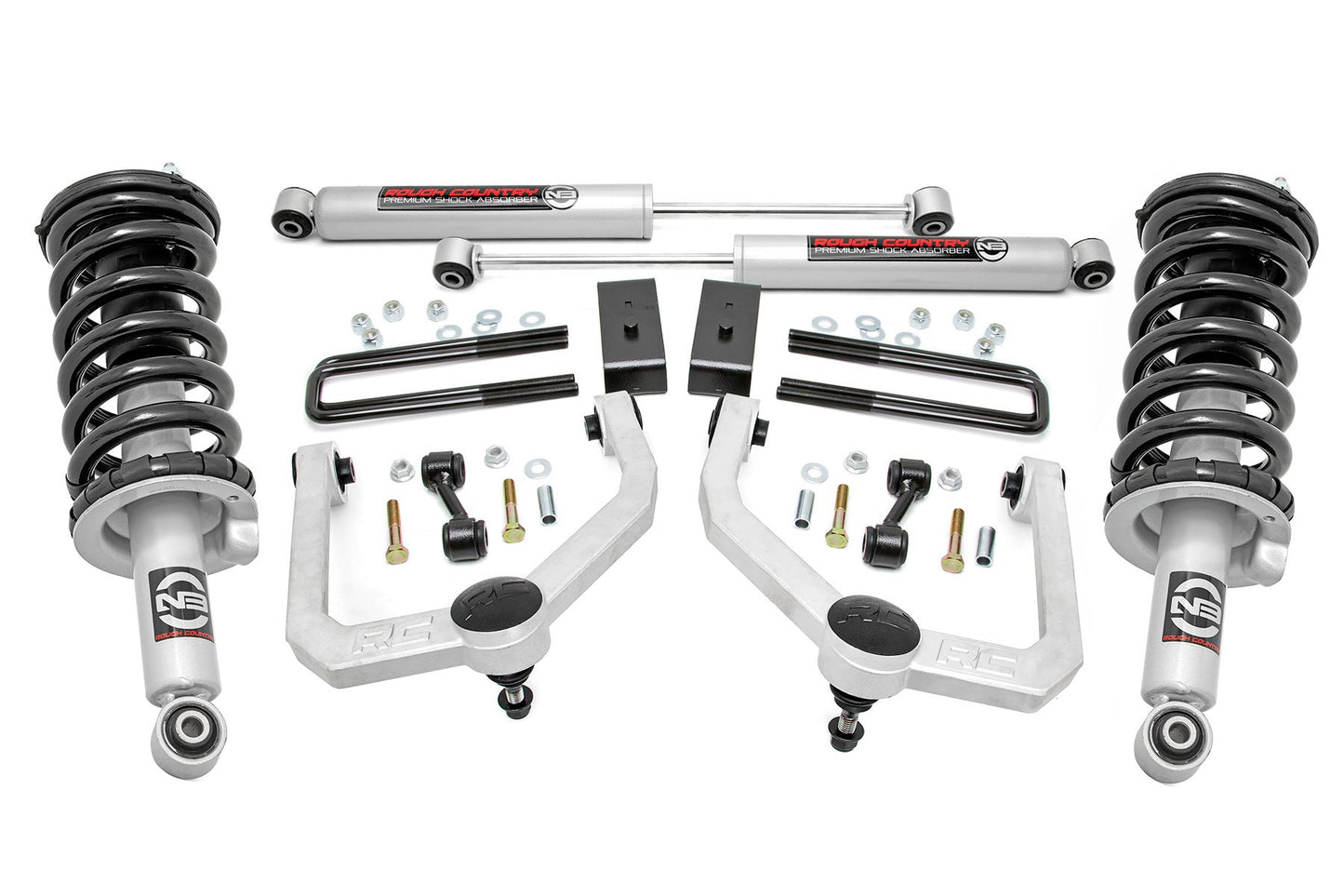 Rough Country 3 Inch Lift Kit | N3 Struts & Shocks | Nissan Titan 4WD (2017-2024)
