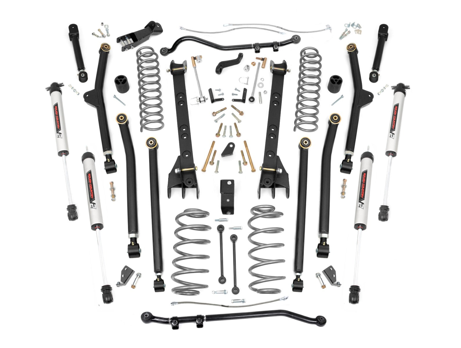 Rough Country 6 Inch Lift Kit | Long Arm | V2 | Jeep Wrangler TJ 4WD (1997-2006)