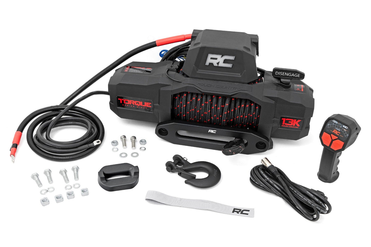 Rough Country 13000-Lb Pro Series Winch | Synthetic Rope