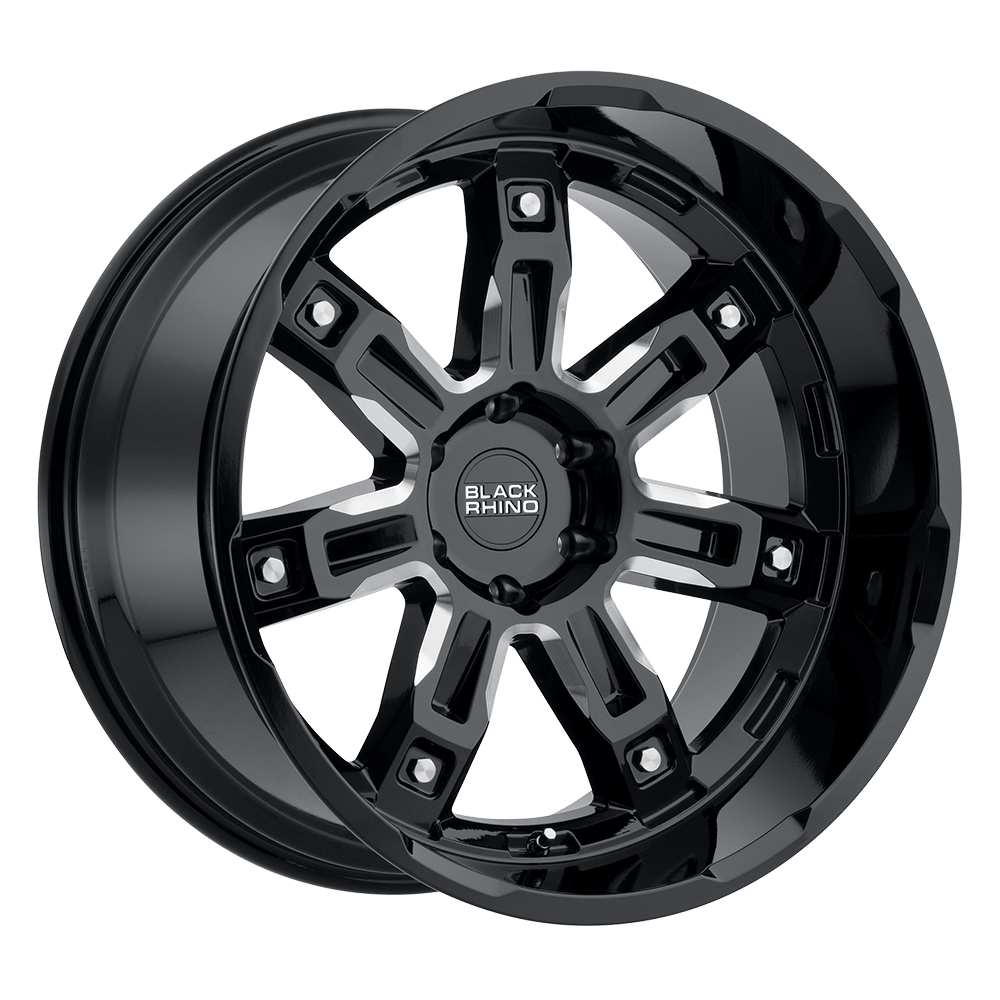 Black Rhino Hard Alloys LOCKER GLOSS BLACK W/ MILLED SPOKES