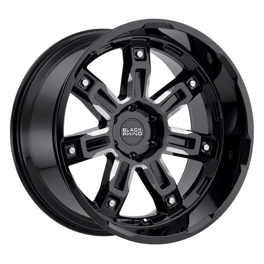 Black Rhino Hard Alloys LOCKER GLOSS BLACK W/ MILLED SPOKES