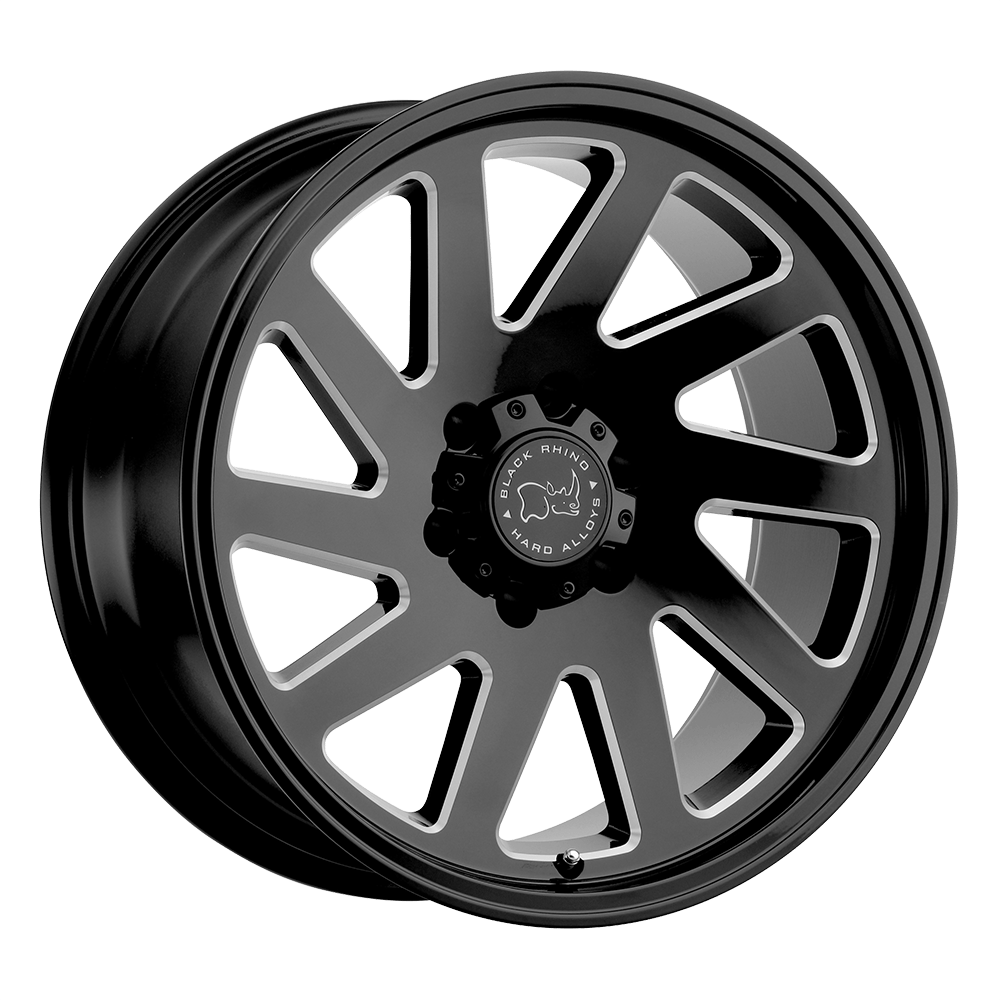 Black Rhino Hard Alloys THRUST GLOSS BLACK W/ MILLED SPOKES