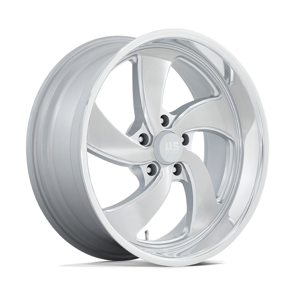 US Mag 1PC U134 DESPERADO SILVER BRUSHED FACE MILLED DIAMOND CUT MILLED