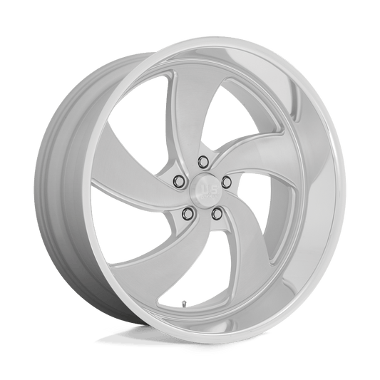 US Mag 1PC U134 DESPERADO SILVER BRUSHED FACE MILLED DIAMOND CUT MILLED