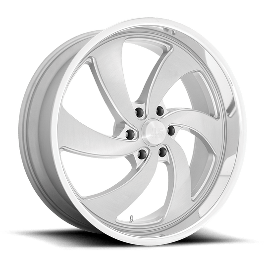 US Mag 1PC U134 DESPERADO SILVER BRUSHED FACE MILLED DIAMOND CUT MILLED