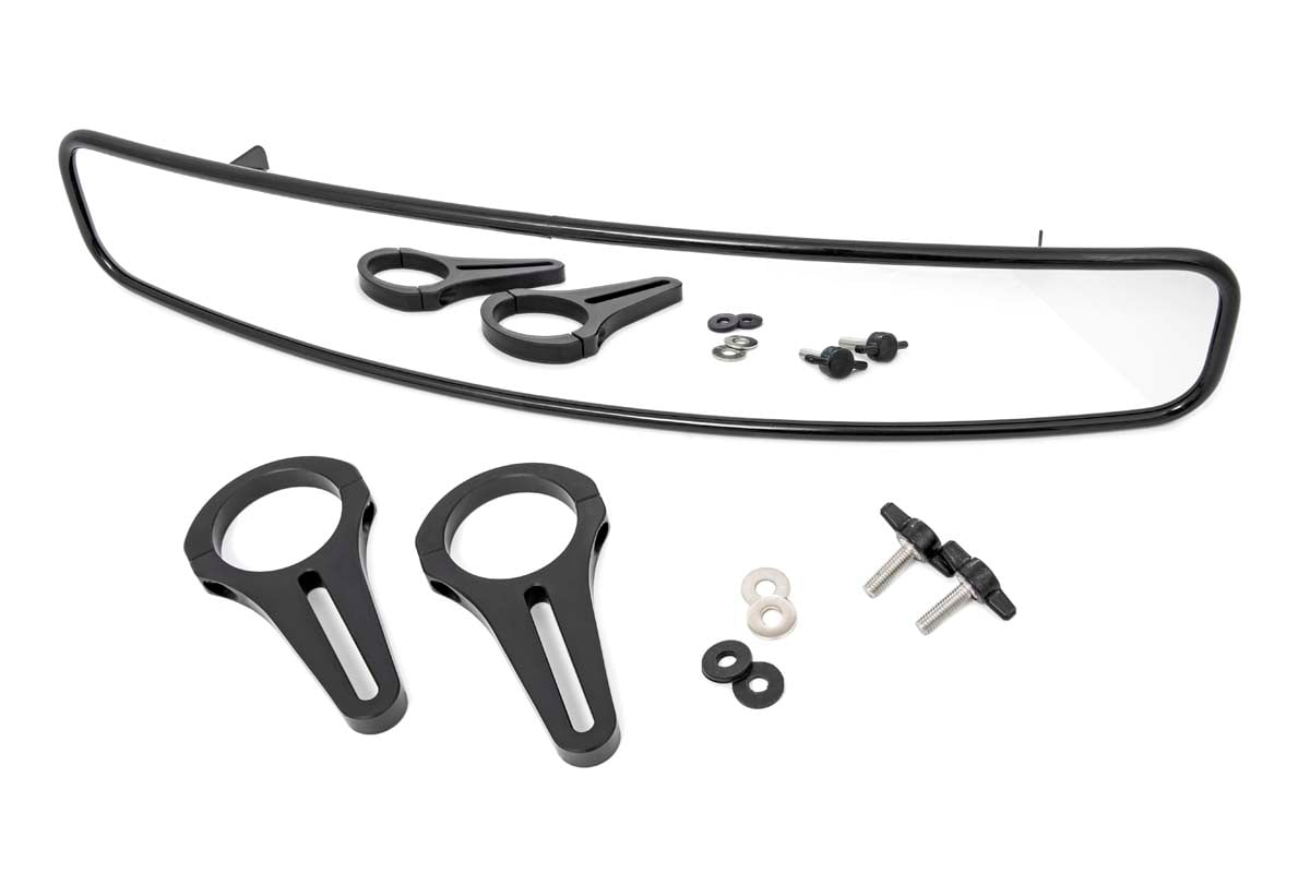 Rough Country UTV Rear View Mirror | Convex | 17" x 3" | 1.75" Mount