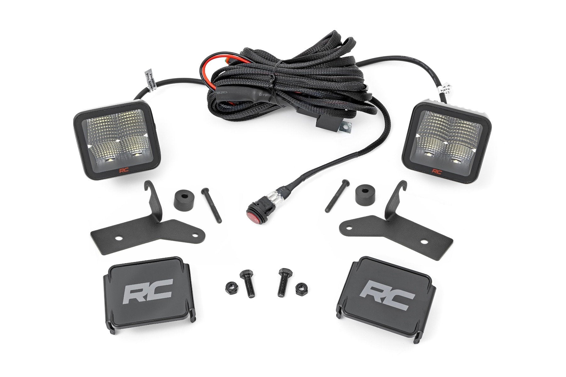 Rough Country LED Light Kit | Hinge Mount | 2" Spectrum Pair | Jeep Gladiator JT/Wrangler JL (18-26)