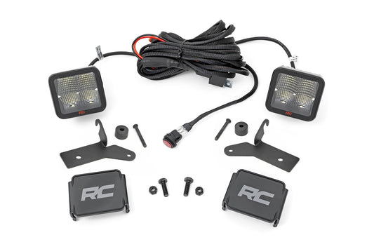 Rough Country LED Light Kit | Hinge Mount | 2" Spectrum Pair | Jeep Gladiator JT/Wrangler JL (18-26)