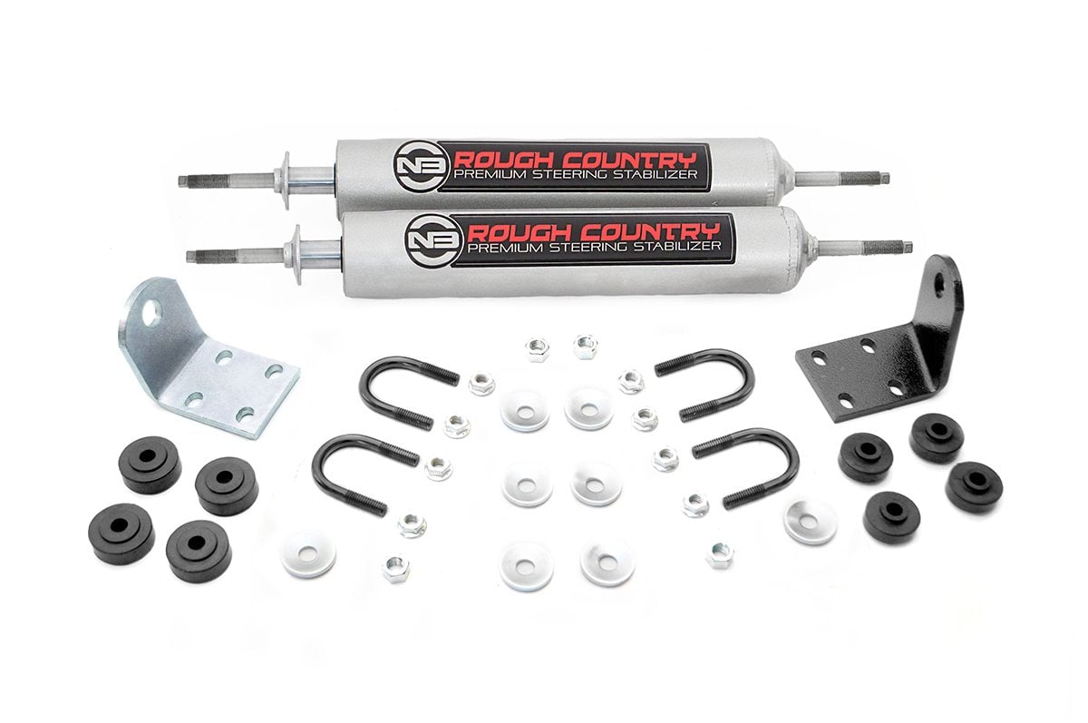 Rough Country N3 Steering Stabilizer | Dual | Ford Bronco/F-100/F-150 4WD (1977-1979)