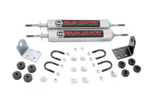 Rough Country N3 Steering Stabilizer | Dual | Ford Bronco/F-100/F-150 4WD (1977-1979)