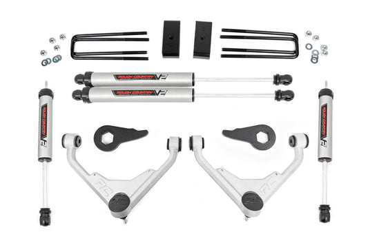 Rough Country 3 Inch Lift Kit | V2 | FK/FF | Chevy/GMC 2500HD/3500HD/Suburban 2500/Yukon XL 2500 (01-10)