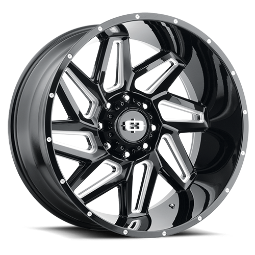 VISION SPYDER CUSTOM WHEEL Gloss Black Milled Spoke