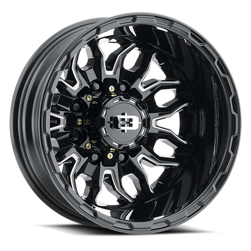 VISION KORUPT CUSTOM WHEEL Gloss Black Milled Spoke