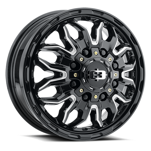 VISION KORUPT CUSTOM WHEEL Gloss Black Milled Spoke