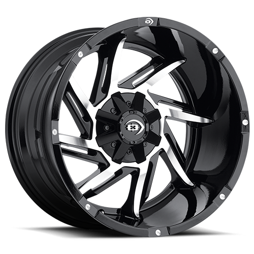 VISION PROWLER CUSTOM WHEEL Gloss Black Machined Face