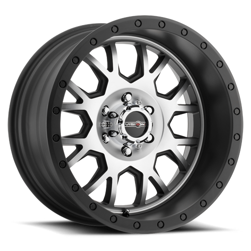 VISION INVADER CUSTOM WHEEL Matte Black Machined Face