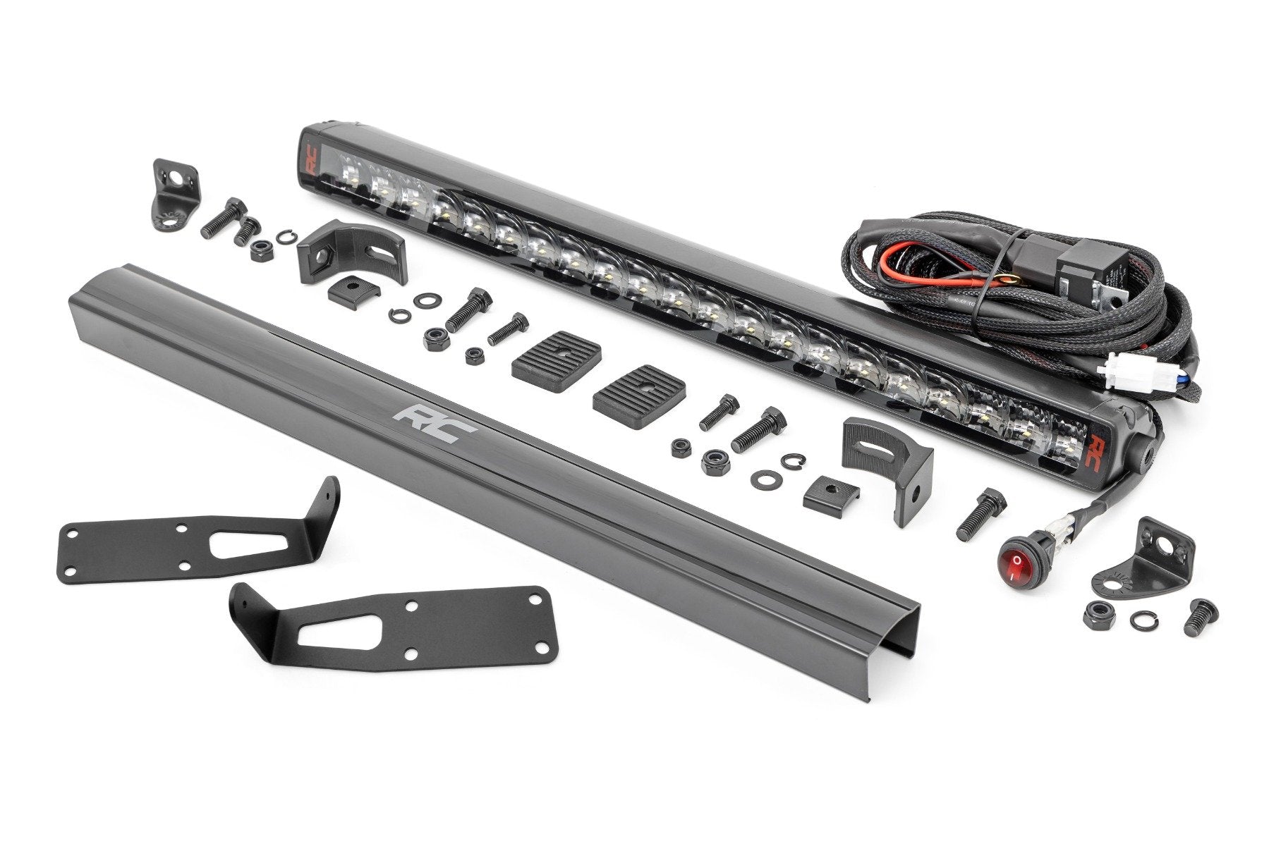 Rough Country LED Light Kit | Bumper Mount | 20" Spectrum Single Row | Ram 2500/3500 (10-18)