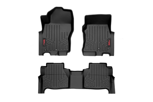Rough Country Floor Mats | FR & RR | Crew Cab | Nissan Frontier 2WD/4WD (2022-2026)