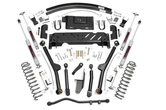 Rough Country 4.5 Inch Lift Kit | Long Arm | AAL | NP242 | Jeep Cherokee XJ 4WD (1984-2001)