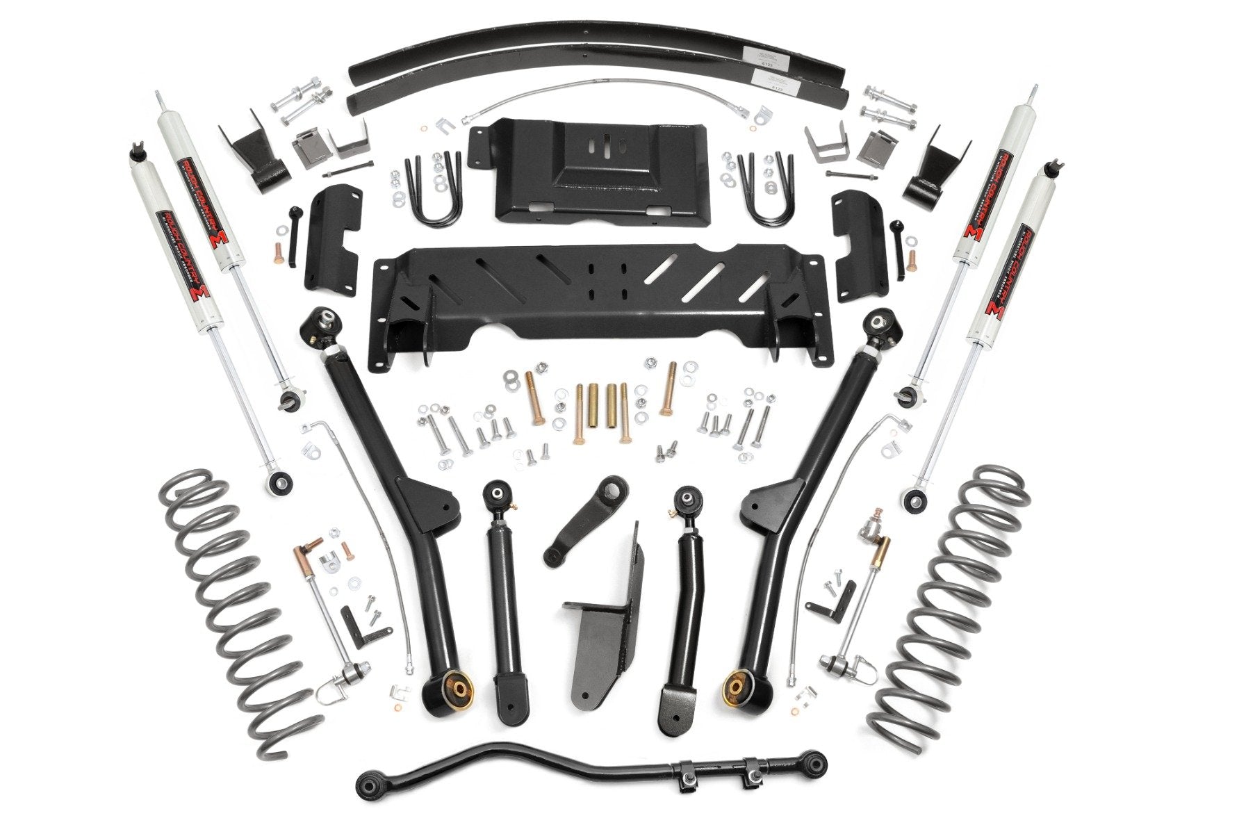 Rough Country 4.5 Inch Lift Kit | Long Arm | AAL | NP242 | M1 | Jeep Cherokee XJ 4WD (84-01)