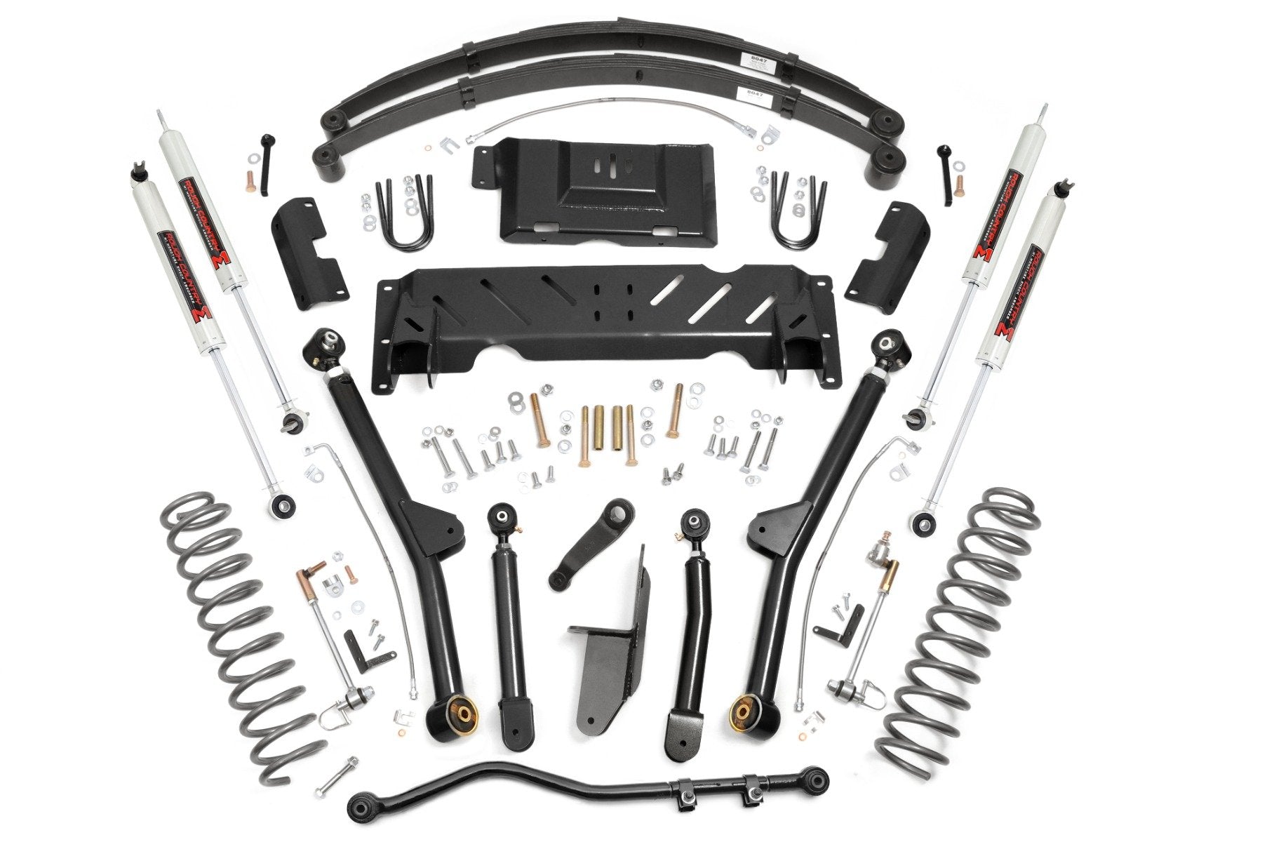 Rough Country 4.5 Inch Lift Kit | Long Arm | RR Leafs | NP242 | M1 | Jeep Cherokee XJ (84-01)
