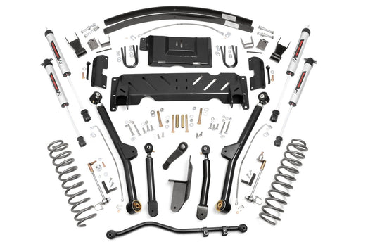 Rough Country 4.5 Inch Lift Kit | Long Arm | RR AAL | NP231 | V2 | Jeep Cherokee XJ (84-01)
