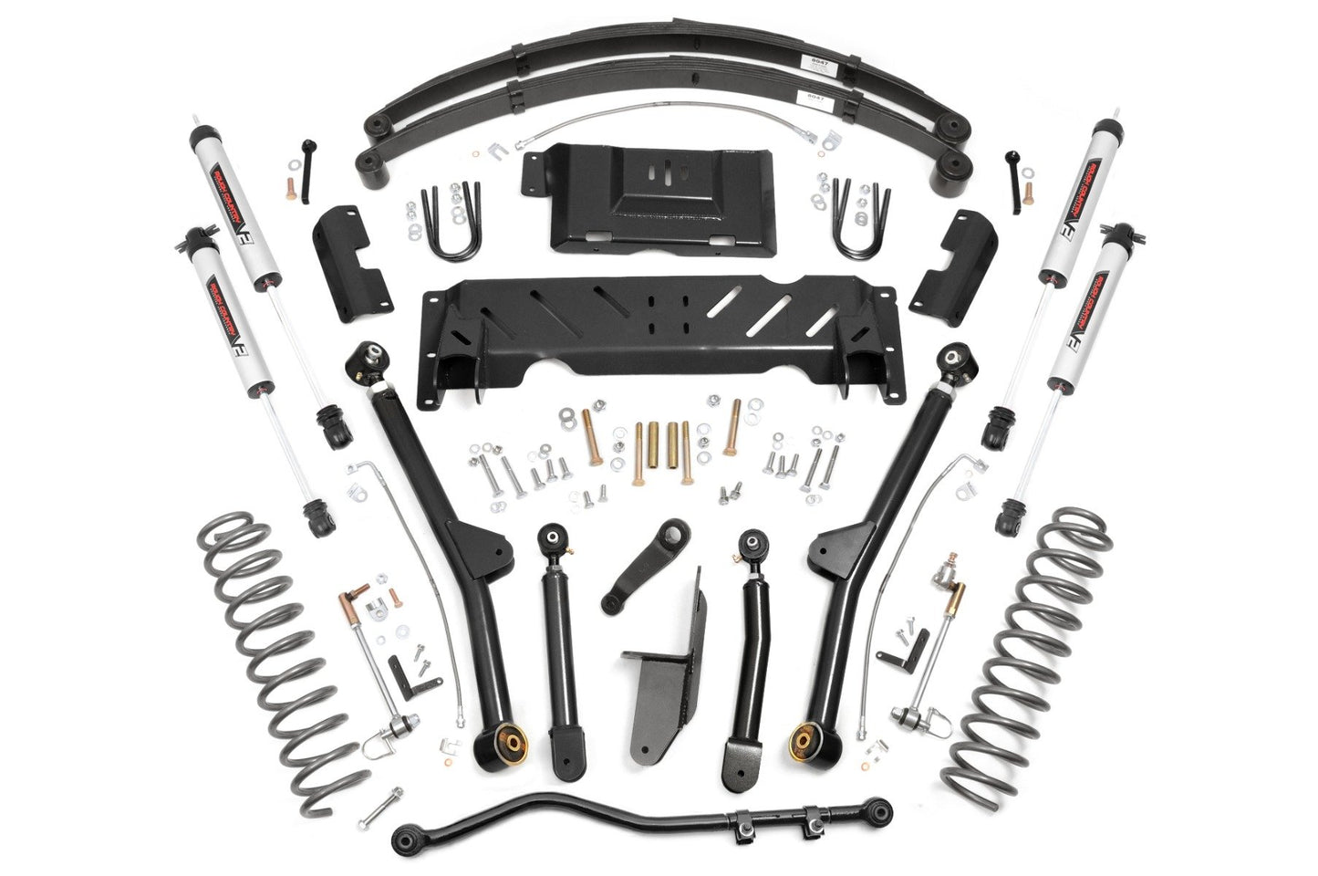 Rough Country 4.5 Inch Lift Kit | Long Arm | RR Leafs | V2 | Jeep Cherokee XJ 4WD (84-01)
