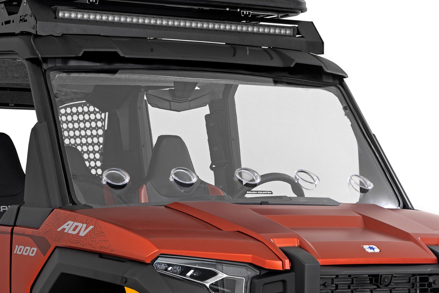 Rough Country Vented Full Windshield | Scratch Resistant | Polaris XPEDITION XP 5