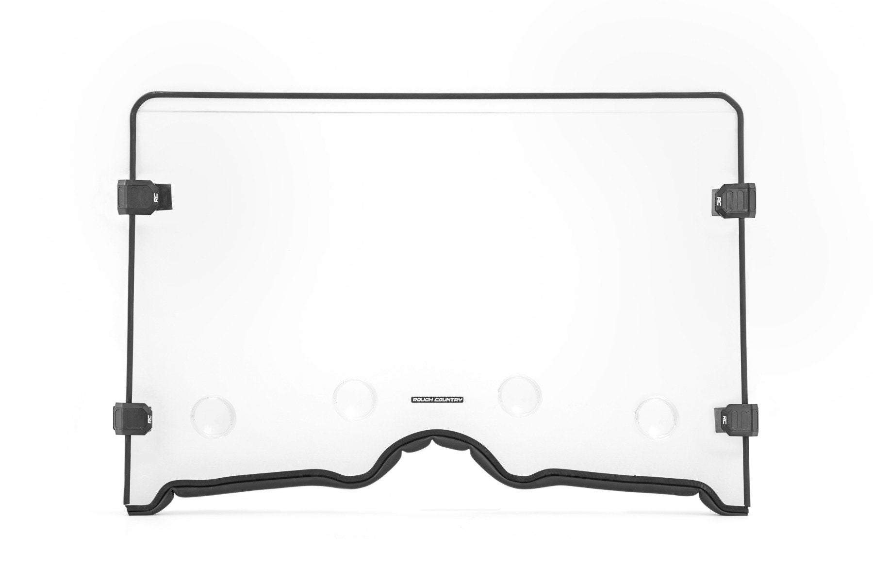 Rough Country Vented Full Windshield | Scratch Resistant | Yamaha Rhino 450/Rhino 700