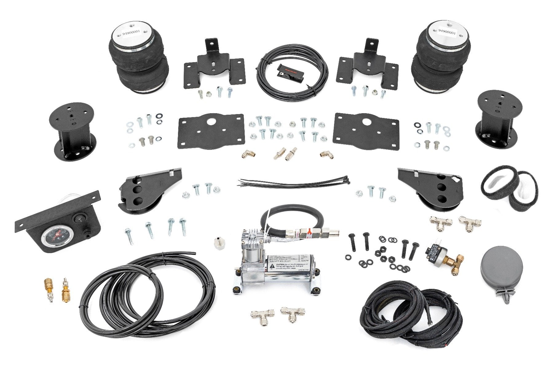 Rough Country Air Spring Kit w/compressor | 6 Inch Lift Kit | Ram 1500 2WD/4WD (2009-2018 & Classic)