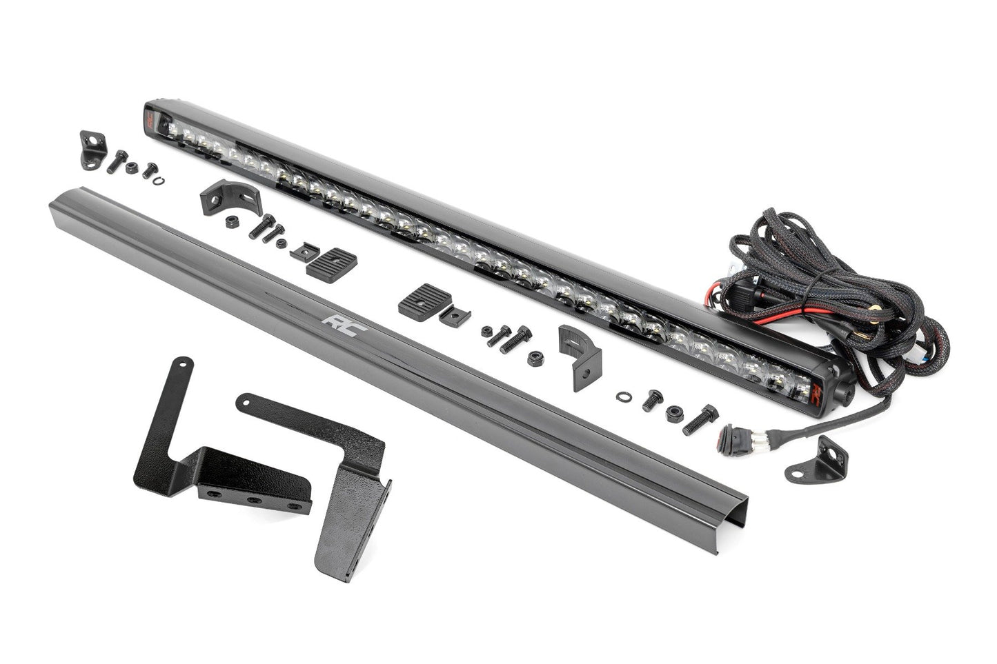 Rough Country LED Light Kit | Bumper Mount | 30" Spectrum Single Row | Toyota Tundra (14-21)