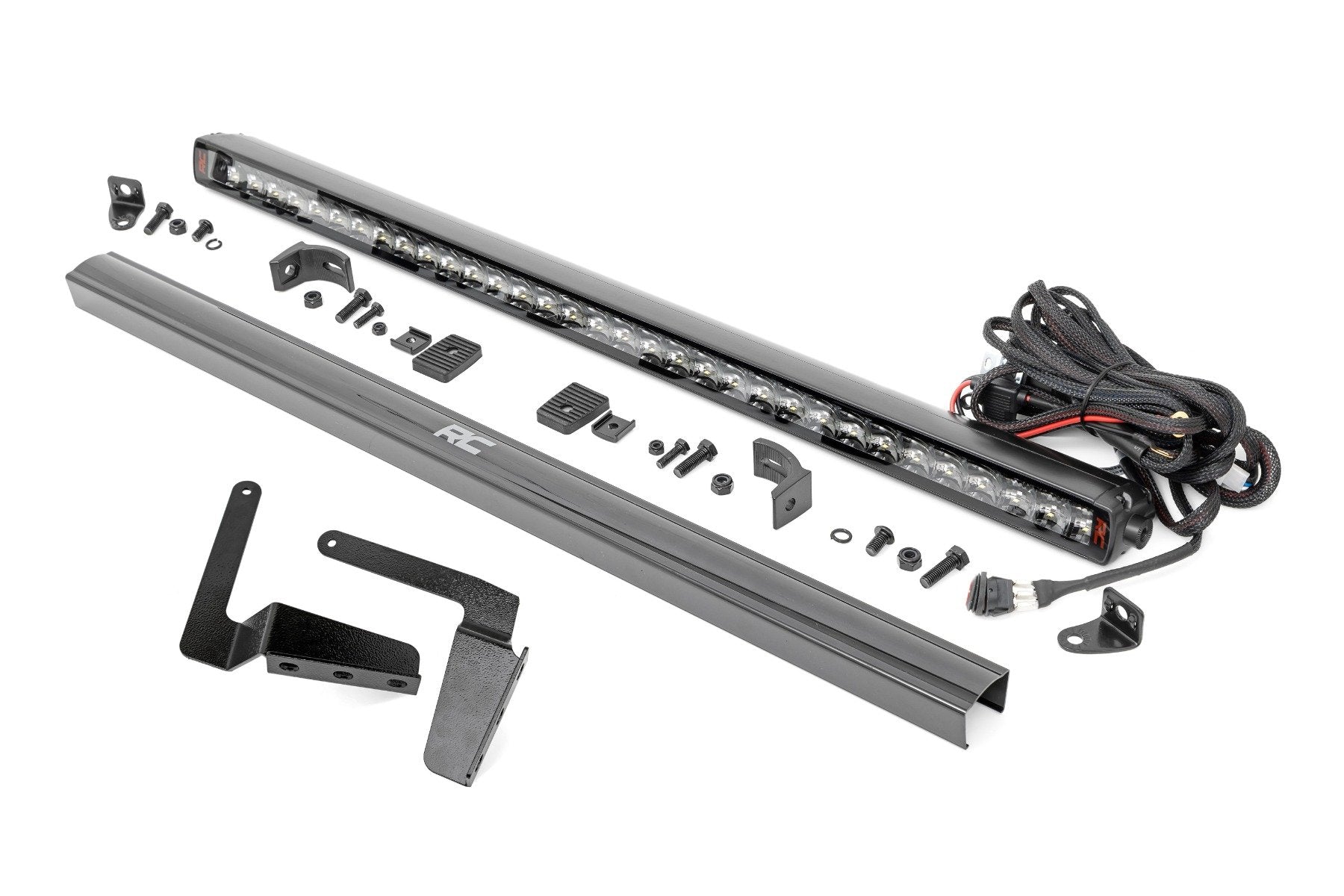 Rough Country LED Light Kit | Bumper Mount | 30" Spectrum Single Row | Toyota Tundra (14-21)